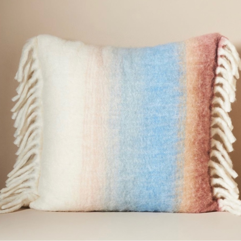 Anthropologie sunset pillow